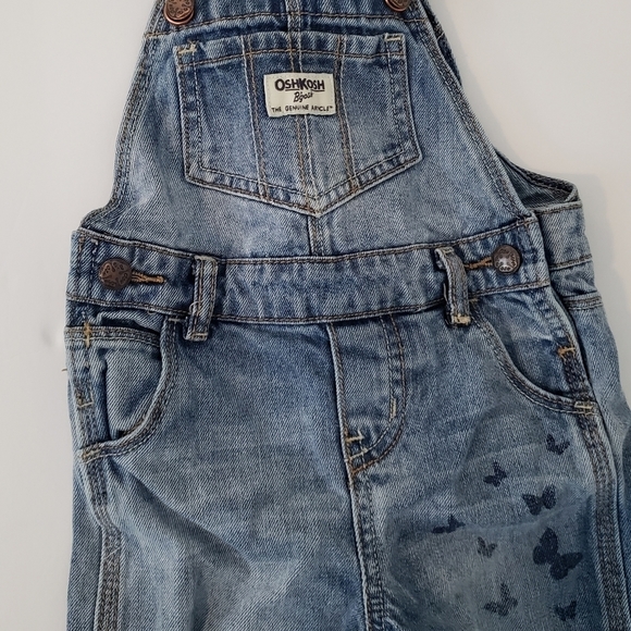 Vintage Oshkosh Denim Overalls Size 18 Months - Picture 4 of 8